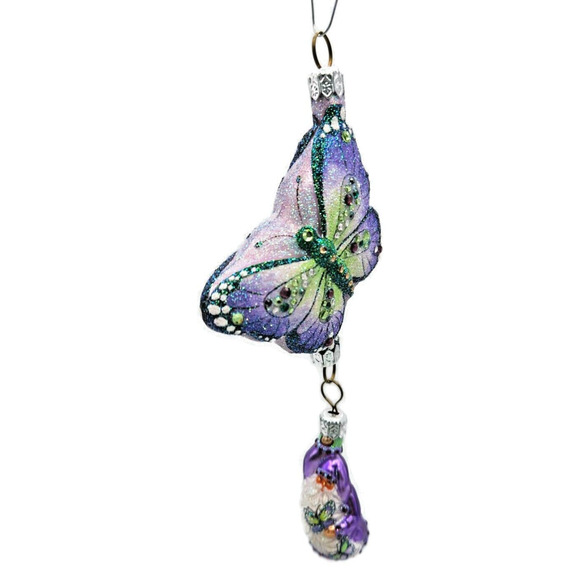Patricia Breen Through the Spring Sky Violet Spring Christmas Holiday Ornament - Picture 1 of 10
